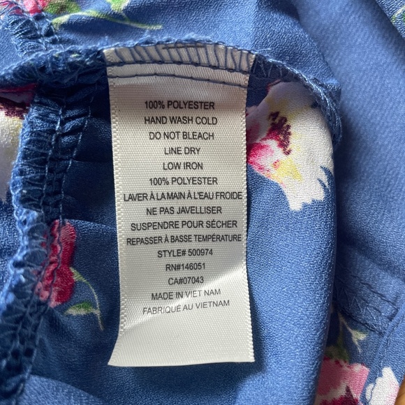 Brand New Women’s Monteau Blue Floral Dress - Picture 8 of 12